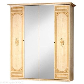 Европа-11 Шкаф 4-х ств. с зеркалами Европа-11 Шкаф 4-х ств. с зеркалами