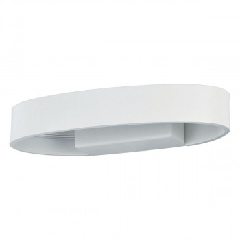 Настенный светодиодный светильник Ideal Lux Zed AP1 Oval Bianco