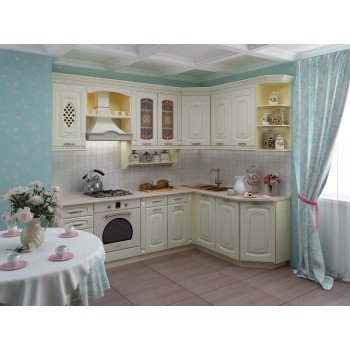 Глория_3 Кухонный гарнитур угловой 18 (ширина 240x170 см)