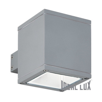 Уличный настенный светильник Ideal Lux Snif AP1 Square Grigio