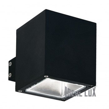 Уличный настенный светильник Ideal Lux Snif AP1 Square Nero