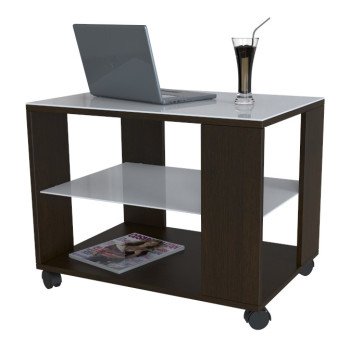 Журнальный столик Beauty Style 5 (Венге/Белое стекло)