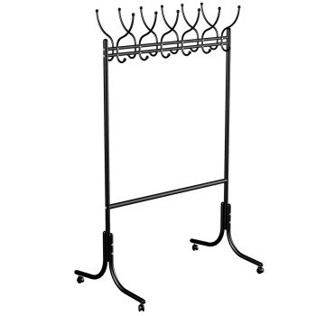 Общественная вешалка М 11 на колесах (Черный)