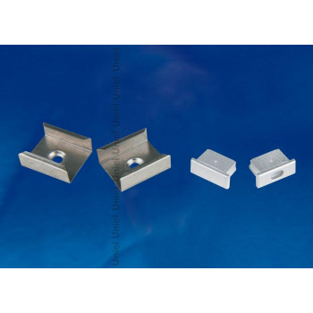 Набор аксессуаров для алюминиевого профиля (4 шт.) Uniel UFE-N02 Silver