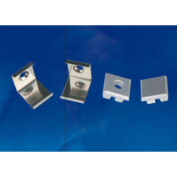 Набор аксессуаров для алюминиевого профиля (4 шт.) Uniel UFE-N05 Silver