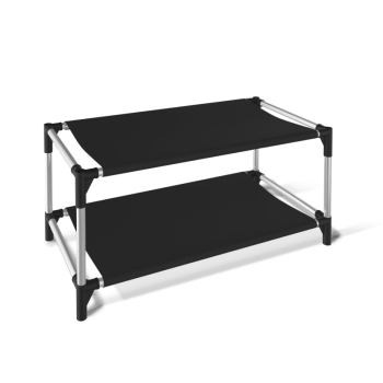 Полка для обуви Sheffilton SHT-SR4 черный/хром лак/черный Полка для обуви Sheffilton SHT-SR4 черный/хром лак/черный