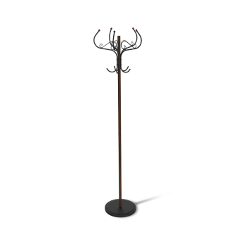 Вешалка Sheffilton Офис Грация 680, черный/темный орех