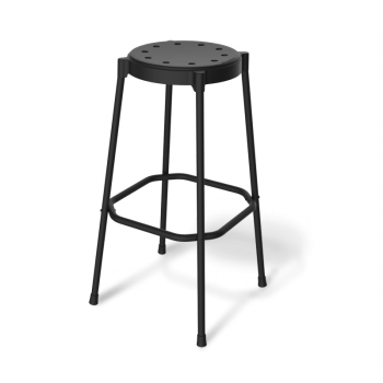 Стул барный Sheffilton SHT-S48 черный/черный муар Стул барный Sheffilton SHT-S48 черный/черный муар