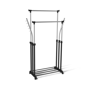 Вешалка Sheffilton SHT-WR7 черный/черный муар/хром лак Вешалка Sheffilton SHT-WR7 черный/черный муар/хром лак