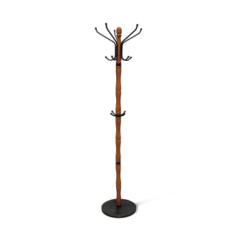 Вешалка Sheffilton SHT-CR12, светлый орех/черный/мрамор